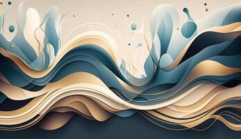 Abstract 3 dimensional digital wave background, photo