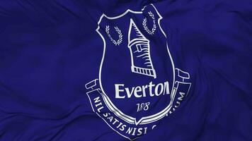 everton Amerikaans voetbal club vlag naadloos looping achtergrond, lusvormige buil structuur kleding golvend langzaam beweging, 3d renderen video