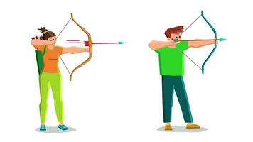 archery kid vector