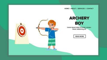 archery boy vector