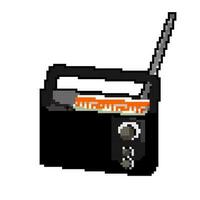 broadcast radio music game pixel art vector illustration