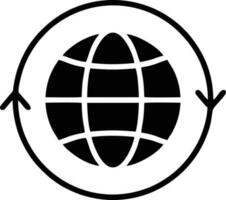 Globe planet earth icon symbol vector image