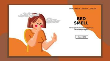 bed smell vector