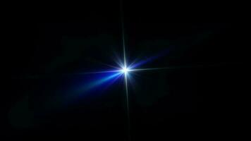 Abstract loop multicolored beautiful star optical lens flare video