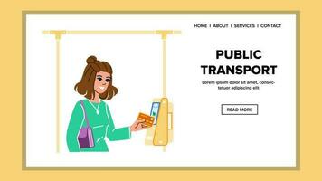 público transporte vector
