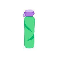 cap sport drinking bottle cartoon vector illustration