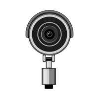 system ip camera cartoon vector illustration