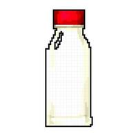 milk yogurt package game pixel art vector illustration