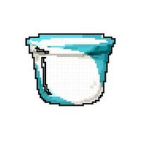 healthy yogurt package game pixel art vector illustration