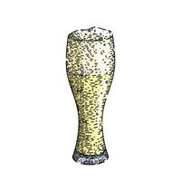 cerveza bebida taza bosquejo mano dibujado vector