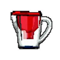 jug water pitcher game pixel art vector illustration