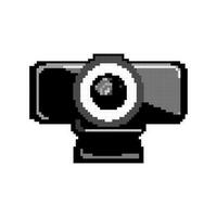 business web camera game pixel art vector illustration