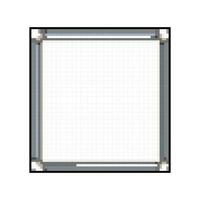 presentation whiteboard school game pixel art vector illustration