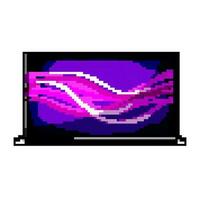 display tv screen game pixel art vector illustration