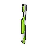 care tooth brush game pixel art vector illustration