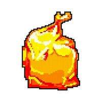 recycle trash bag game pixel art vector illustration