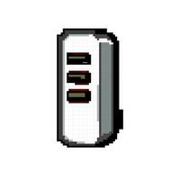 digital usb hub game pixel art vector illustration