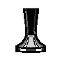 machine tamper coffee game pixel art vector illustration