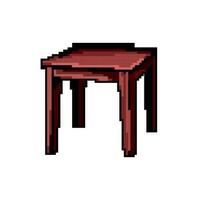 house table dining game pixel art vector illustration