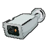 sistema seguridad cámara cctv juego píxel Arte vector ilustración