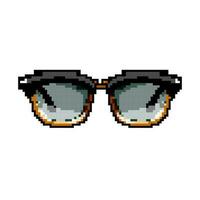 young sunglasses men game pixel art vector illustration