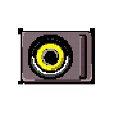 media studio sound monitor game pixel art vector illustration