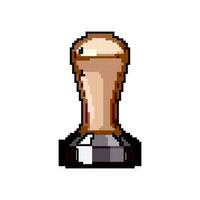 cappuccino tamper coffee game pixel art vector illustration