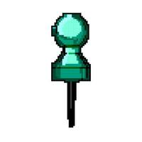 office push pin game pixel art vector illustration