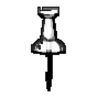 tack push pin game pixel art vector illustration