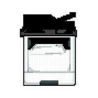 office printer paper game pixel art vector illustration