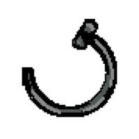 cuerpo perforación anillo juego píxel Arte vector ilustración