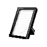 empty photo frame game pixel art vector illustration