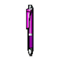 ballpoint pen game pixel art vector illustration