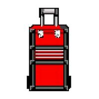 toolkit toolbox repair game pixel art vector illustration