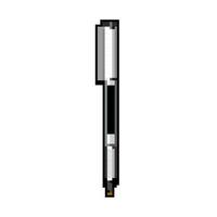 pencil pen game pixel art vector illustration