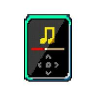 display mp3 player game pixel art vector illustration