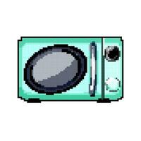 button microwave oven game pixel art vector illustration