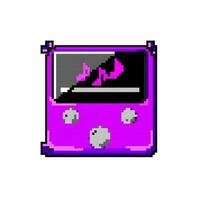 modern mp3 player game pixel art vector illustration