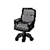 work office chair game pixel art vector illustration