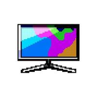 game monitor pc gaming game pixel art vector illustration