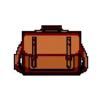 shopping business bag game pixel art vector illustration