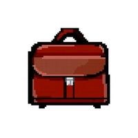 casual business bag game pixel art vector illustration