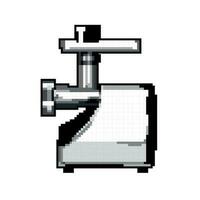 machine meat grinder game pixel art vector illustration