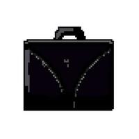 male business bag game pixel art vector illustration