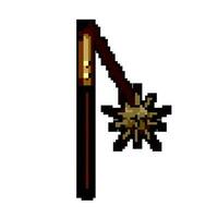 sharp medieval weapon game pixel art vector illustration