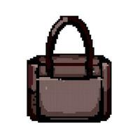 femalestyle leather bag women game pixel art vector illustration