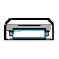 paper label printer game pixel art vector illustration