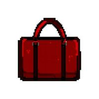 style business bag game pixel art vector illustration