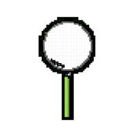 loupe magnifying glass game pixel art vector illustration