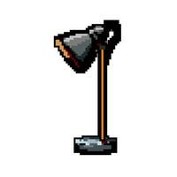 home lamp table game pixel art vector illustration